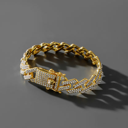 Diamond Cuba Chain Men's Bracelet